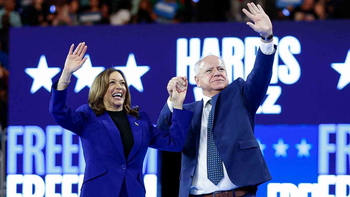 Harris and Walz sit for first television interview of their campaign