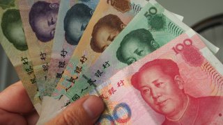 The Chinese yuan has weakened sharply against the U.S. dollar in the last several weeks as the greenback strengthens and investors worry about China’s economic growth.