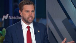 GOP V.P. Candidate J.D. Vance speaking on CNBC’s Squawk Box on Sept. 12. 2024.