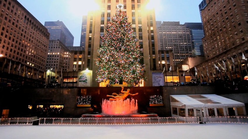 Rockefeller Center in winter