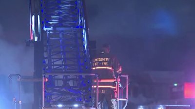 Firefighters battle flames at elementary school in Silver Spring