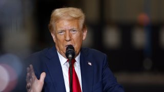 Republican presidential nominee former President Donald Trump speaks at a campaign event in Mint Hill, N.C., Wednesday, Sept. 25, 2024.