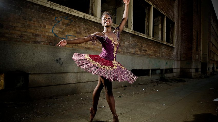 JOHANNESBURG, SOUTH AFRICA – JULY 12: (SOUTH AFRICA OUT) Ballet dancer Michaela DePrince poses on July 12, 2012 in Johannesburg, South Africa. DePrince is in South Africa to perform her first professional full ballet role as the lead in ‘Le Corsaire.’ DePrince, who was born in Sierra Leone, escaped the civil war and was adopted by a family in the U.S.  (Photo by Herman Verwey/City Press/Gallo Images/Getty Images)