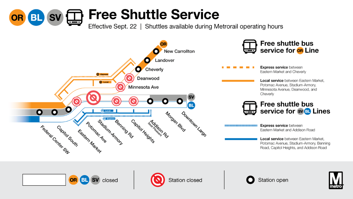 Wmata Bus Routes Map Weekend trackwork will close some Metro stations. See where – NBC4 ...