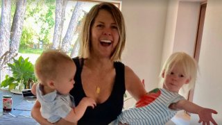 Gesche Haas and her sons.