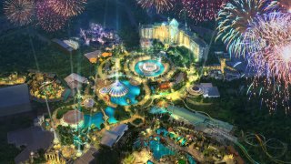 Concept rendering of Universal Orlando Resort’s newest theme park: Epic Universe.