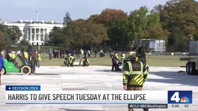 20,000 supporters expected for Kamala Harris speech on National Mall