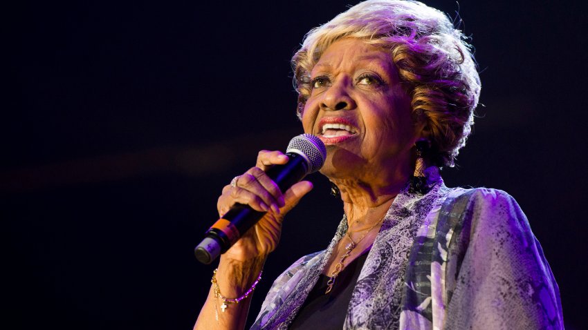 FILE – Cissy Houston performs during McDonald’s Gospelfest 2013 on May 11, 2013 in Newark, N.J. Houston, the mother of Whitney Houston and a two-time Grammy winner who performed alongside superstar musicians like Elvis Presley and Aretha Franklin, died Monday, Oct. 7, 2024, in her New Jersey home. She was 91. (Photo by Charles Sykes/Invision/AP, File)