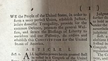 1787 copy of the U.S. Constitution.