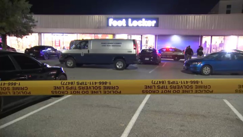 A man was shot in a Foot Locker at The Shops at Iverson.