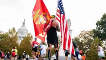 From 2023: Runners make their way around Peace Circle near the U.S. Capitol during the Marine Corps Marathon.