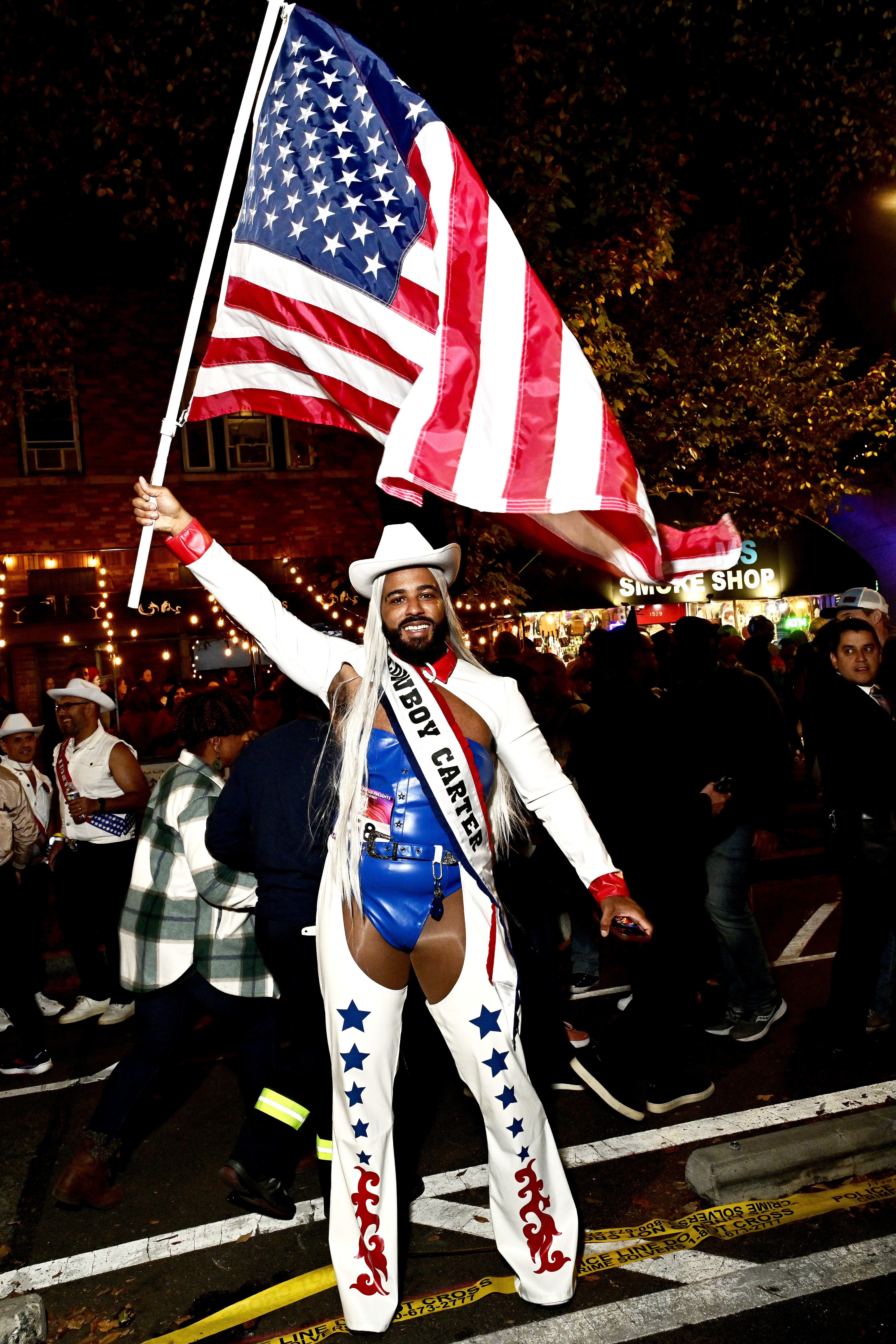 WASHINGTON, DC – OCTOBER 29: A runner dresses in a costume inspired by Beyonce at the annual 17th Street High Heel Race on October 29, 2024 in Washington, DC. (Photo by Shannon Finney/Getty Images)