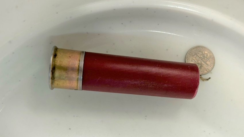 TSA agents at the Philadelphia International Airport allegedly found this shotgun shell filled with methamphetamine on a man on Monday, Sept. 30, 2024.