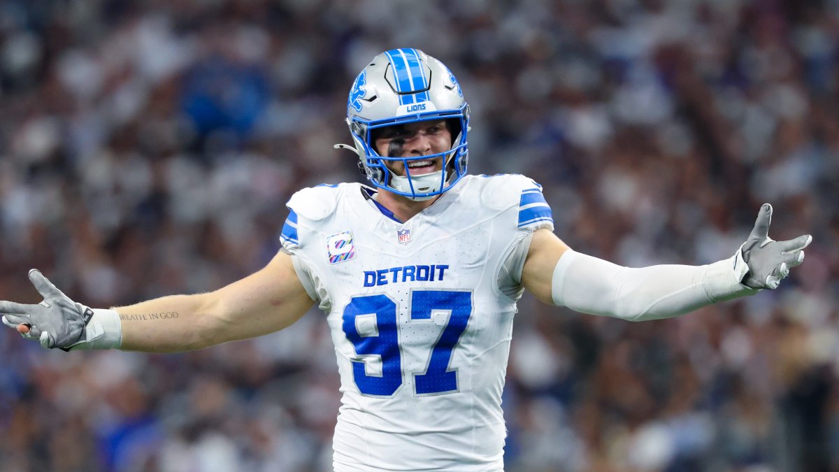 Aidan Hutchinson injury update Lions star broke tibia NBC4 Washington