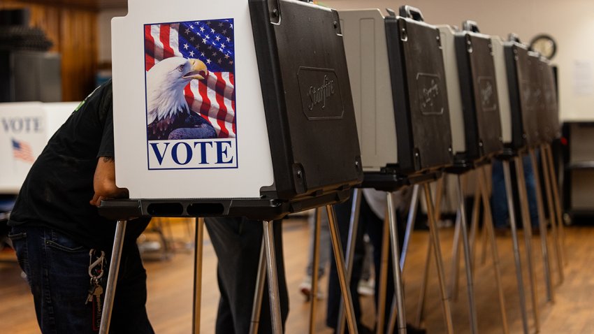 Voters cast their ballots in Guilford County, North Carolina, on Oct. 25, 2024.