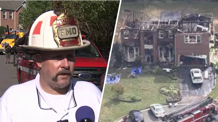 Three people were found dead inside a home in Prince William County, Virginia, after a massive fire tore through it, partially collapsing the structure, fire officials said Friday.