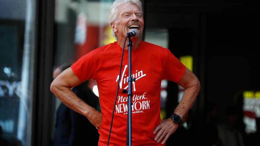 Sir Richard Branson at the opening of Virgin Hotels New York on April 4, 2023.