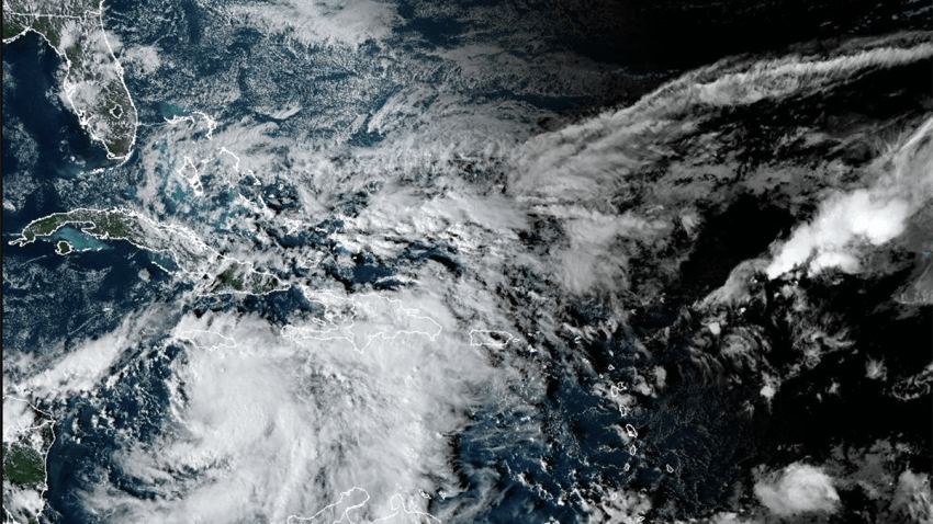 Tropical Storm Rafael on Nov. 4, 2024.