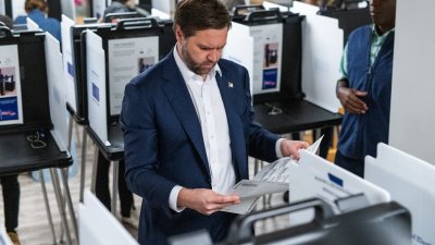 JD Vance casts his vote in Ohio