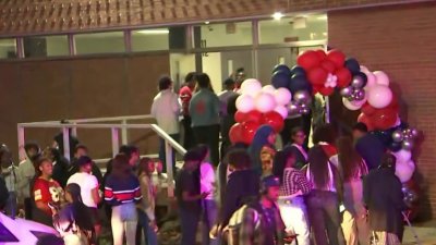 Line for Howard University student watch party stretches down Georgia Ave.