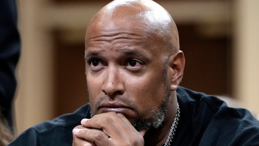 Former U.S. Capitol Police Officer Pfc. Harry Dunn listens during a hearing held by the Select Committee to Investigate the January 6th Attack on the U.S. Capitol on June 9, 2022.