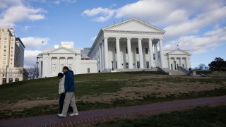 The Virginia State Capitol building in Richmond, Virginia, as seen on Jan. 10, 2024. (Billy Schuerman/The Virginian-Pilot/Tribune News Service via Getty Images)