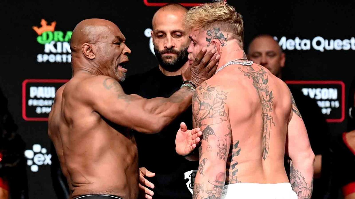 Mike Tyson slaps Jake Paul across face during prefight weighin NBC4