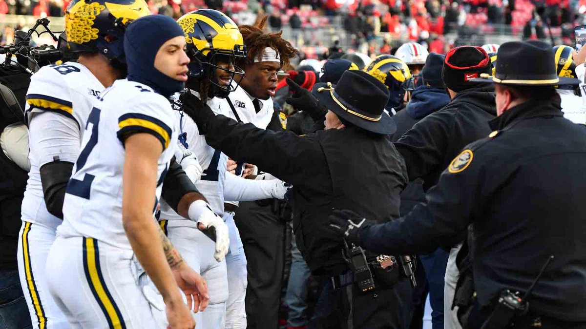 Michigan, Ohio State fight broken up with police pepper spray NBC4