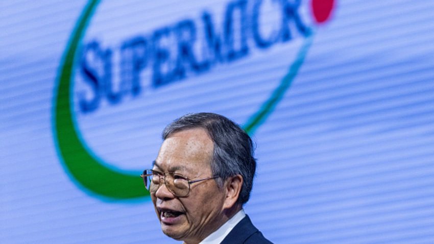 Charles Liang, CEO of Super Micro Computer Inc., during the Computex conference in Taipei, Taiwan, on June 5, 2024.