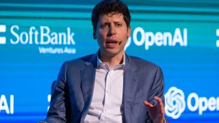 Sam Altman, chief executive officer of OpenAI, during a fireside chat organized by Softbank Ventures Asia in Seoul, South Korea, on Friday, June 9, 2023. 