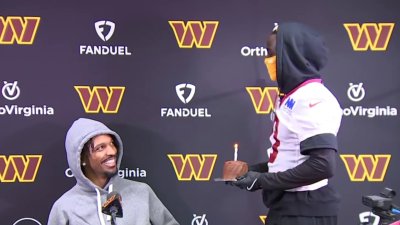 Commanders celebrate Jayden Daniels' 24th birthday