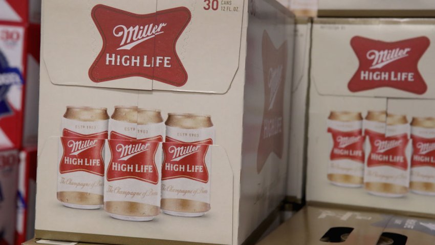 Miller High Life brewed by MillerCoors is offered for sale at a liquor store on November 29, 2018 in Chicago, Illinois.