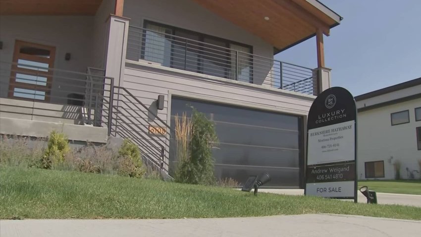 A new home for sale in Missoula, Montana, where housing prices have jumped in recent years on Sept. 4, 2024.