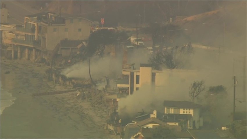 house on fire on PCH