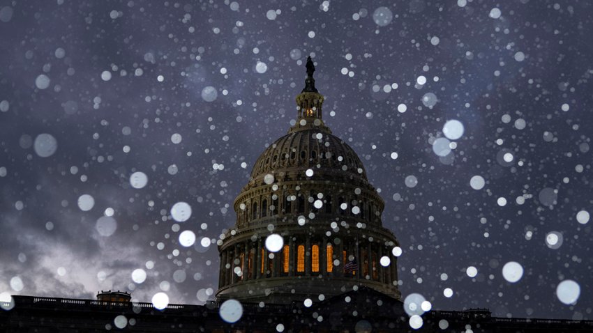 The US Capitol in Washington, DC, US, on Friday, Jan. 3, 2025. A storm sweeping across the central US is threatening to dump several inches of snow on Washington Monday, potentially making for a slippery commute on the day Congress is scheduled to certify the presidential election. Photographer: Kent Nishimura/Bloomberg via Getty Images