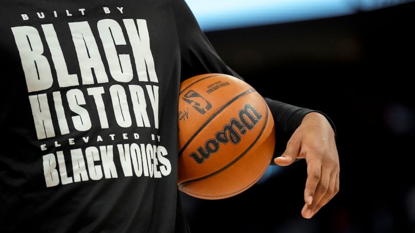 A Wilson brand NBA official game ball before the game between the Detroit Pistons and Orlando Magic at Little Caesars Arena