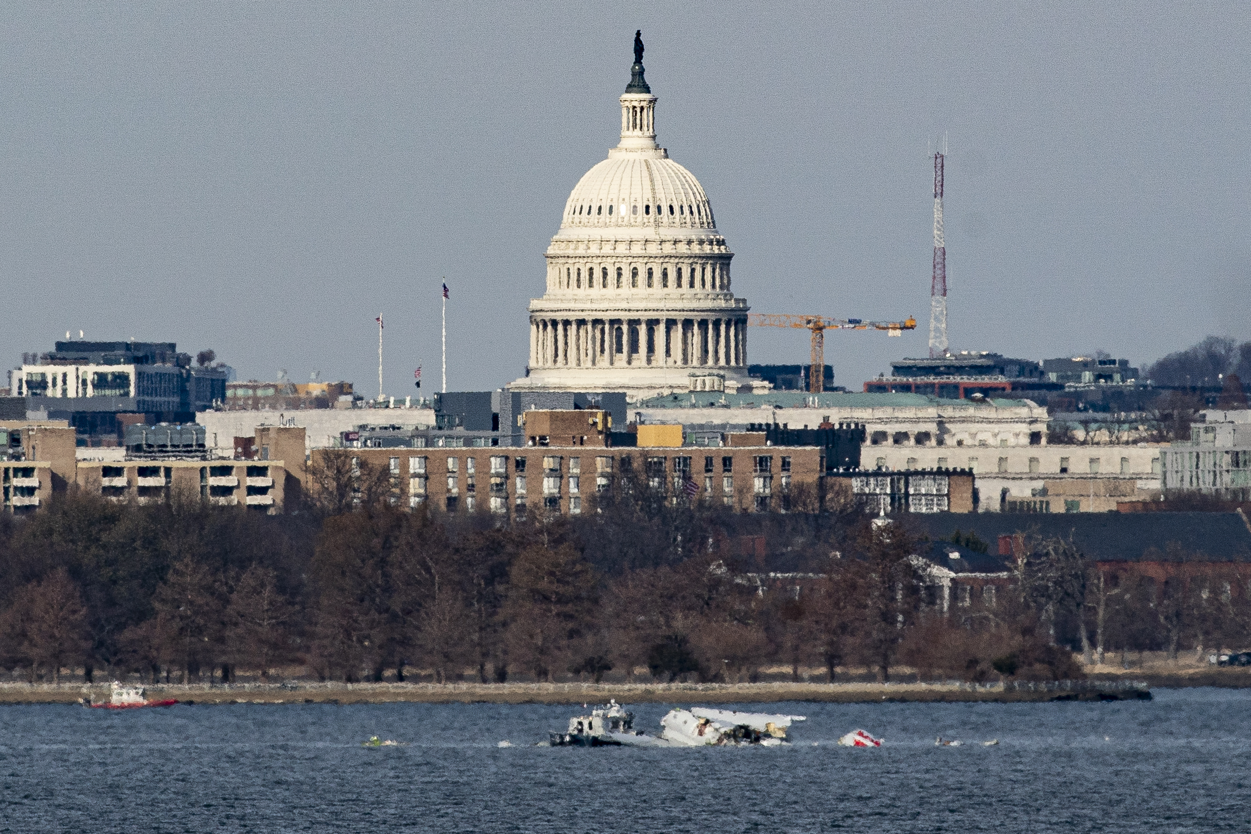 Photos See Aftermath Of Plane Helicopter Crash In Potomac River NBC4 Washington GettyImages 2196164305 