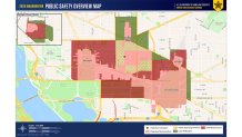 The U.S. Secret Service's Public Safety Overview Map as of Saturday, Jan. 18