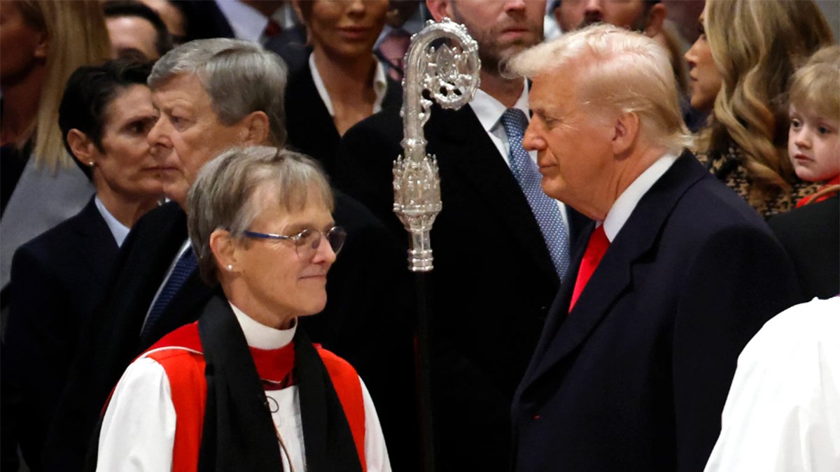 Bishop at inaugural service pleads for Trump to ‘have mercy' on LGBTQ people, migrants