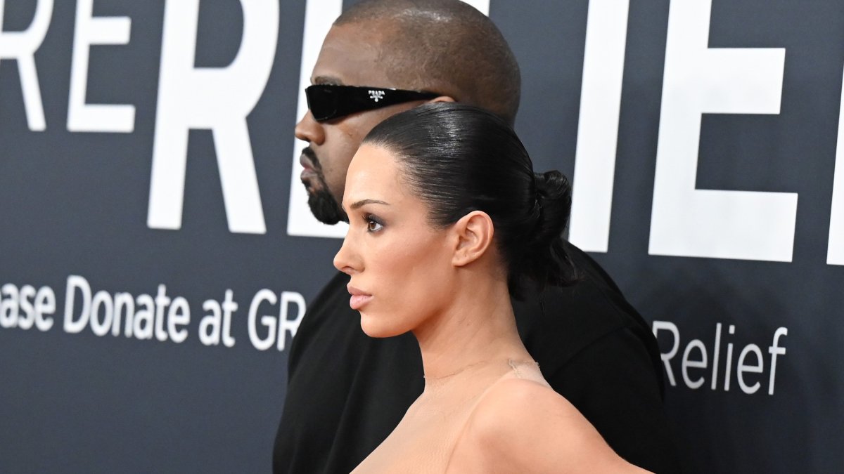 Kanye West’s wife Bianca Censori is completely naked at Grammys 2025
