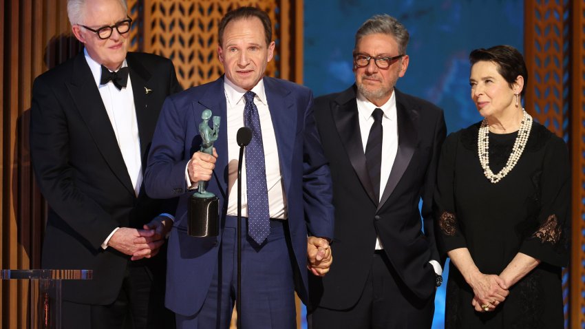 (L-R) John Lithgow, Ralph Fiennes, Sergio Castellitto, and Isabella Rossellini