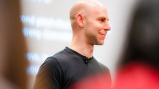 VANCOUVER, CANADA – APRIL 11: Psychologist Adam Grant of the Wharton School of the University of Pennsylvania holds a workshop at TED2018 – The Age of Amazement on April 11, 2018 in Vancouver, Canada. (Photo by Lawrence Sumulong/Getty Images)