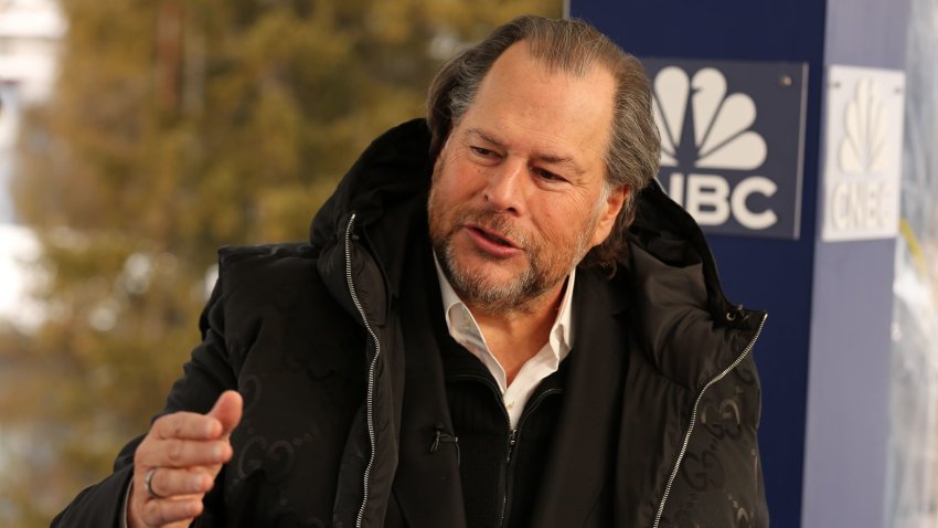 Marc Benioff, Chairman & CEO of Salesforce, speaking on CNBC’s Squawk Box outside the World Economic Forum in Davos, Switzerland on Jan. 22nd, 2025.