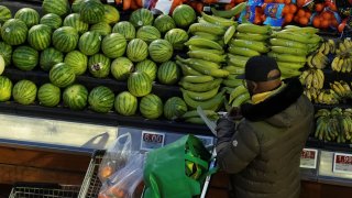 A person browses a grocery store following the announcement of tariffs on Canadian and Mexican goods by U.S. President Donald Trump, in Toronto, Ontario, Canada, on March 4, 2025.