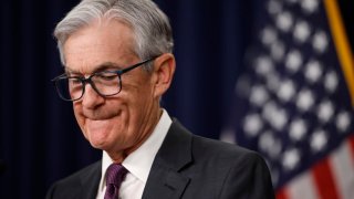 Federal Reserve Chairman Jerome Powell pauses while delivering remarks at a news conference following a Federal Open Market Committee (FOMC) meeting at the Federal Reserve on March 19, 2025 in Washington, DC.