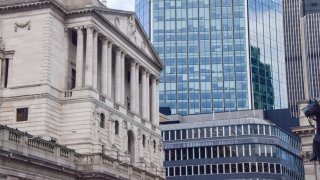 General view of the Bank of England and the Bank of England’s Prudential Regulation Authority (PRA) in March 2025. 