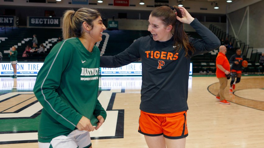 Dartmouth's Annika Jiwani and Princeton's Emily Eadie