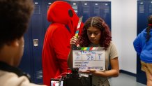 Students in Big Picture Alliance work on a film.