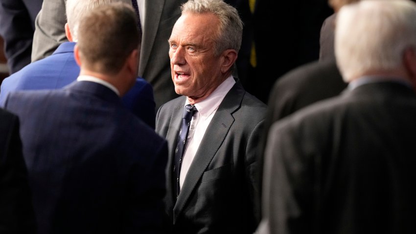 Secretary of Health and Human Services Robert F. Kennedy Jr. arrives before President Donald Trump addresses a joint session of Congress at the Capitol in Washington, Tuesday, March 4, 2025.