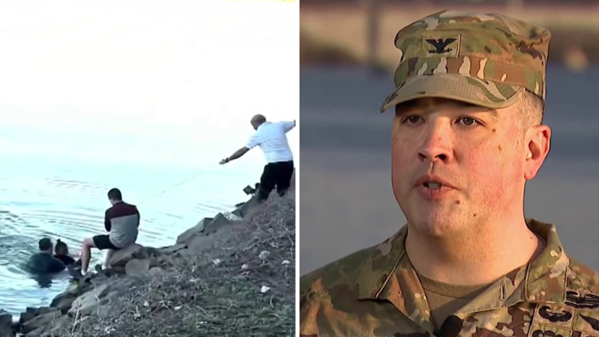 Army Col. Tony Marston helped save a driver who plunged into the Potomac River on March 18, 2025.